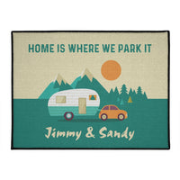 Home Is Where We Park It - Personalized Outdoor Mat