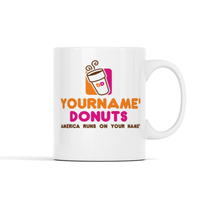 (Custom Name) Donuts Personalized Mug