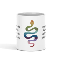 Personalized - TS Caption Custom Mug with Snake Icon