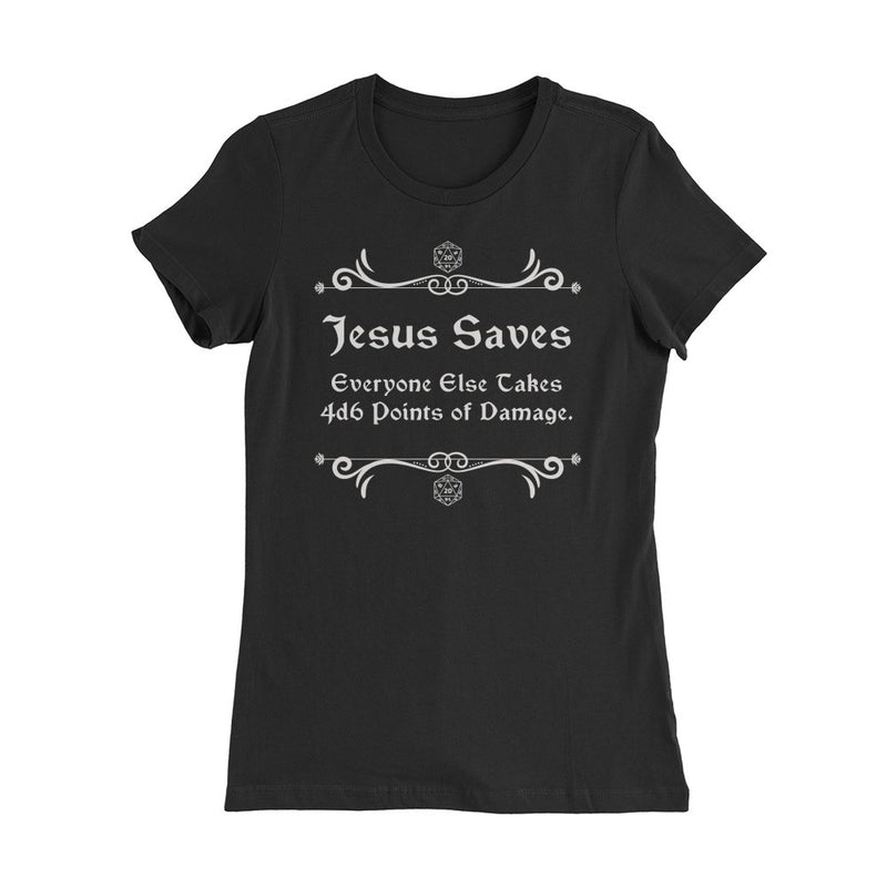 jesus saves dnd shirt