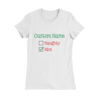 (Custom Name) Naughty or Nice Family Matching Shirts