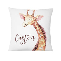 Personalized Giraffe Pillow