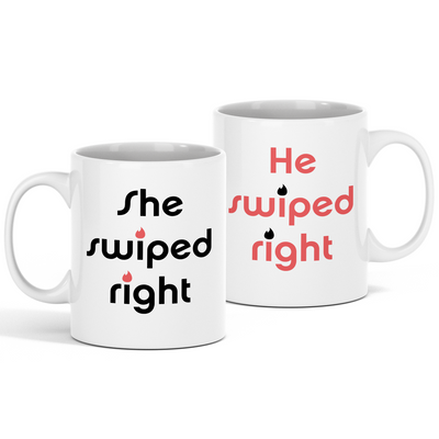 Tinder Couple Mugs