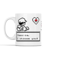 Pokemon 8Bit I Choose You Personalized Mug