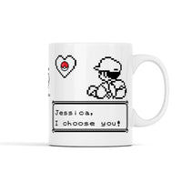 Pokemon 8Bit I Choose You Personalized Mug