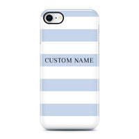 Blue Stripe Phone Case - Personalized