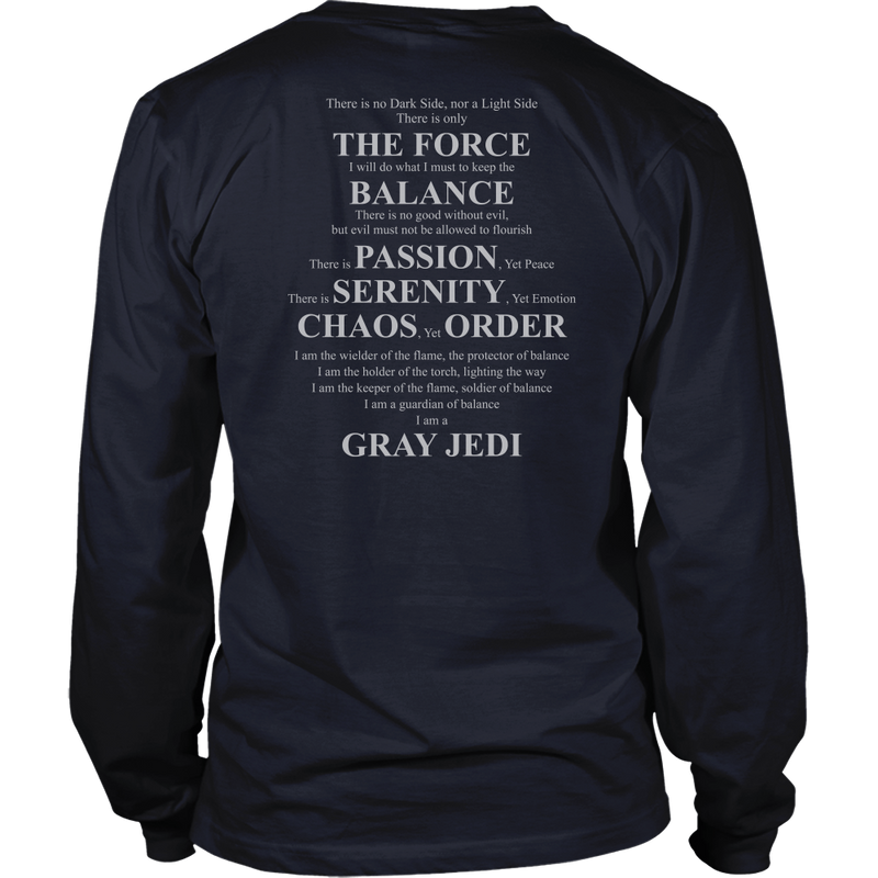 Grey jedi cheap t shirt