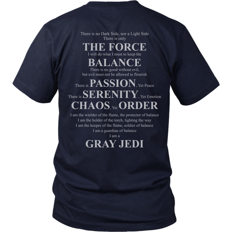 Grey jedi t shirt 2025